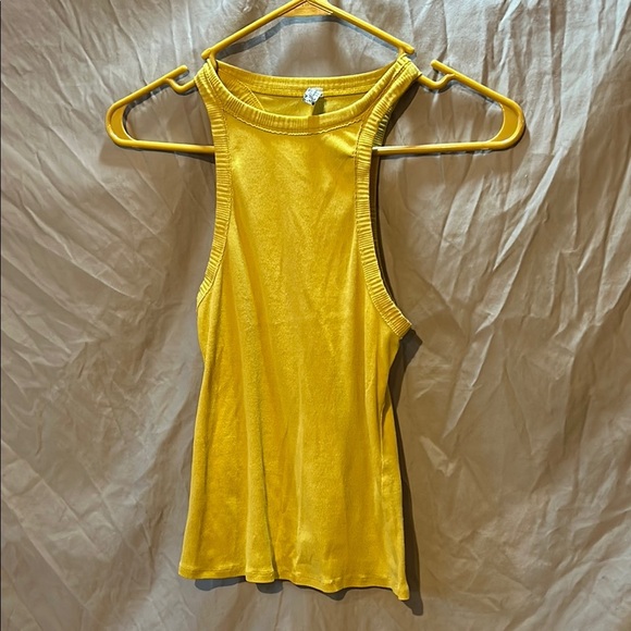Free People Yellow Tank Top - Picture 1 of 2